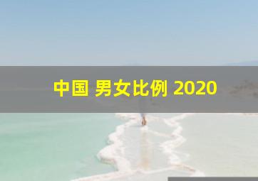 中国 男女比例 2020